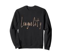 Diseño elegante vintage de League City Texas Sudadera