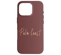 Diseño Elegante Vintage de Palm Coast Florida Carcasa para iPhone 16 Pro
