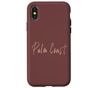 Diseño Elegante Vintage de Palm Coast Florida Carcasa para iPhone X/XS