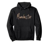 Diseño Elegante Vintage del Manchester New Hampshire Sudadera con Capucha