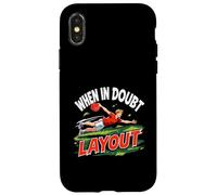 Diseño en caso de duda, divertido refrán deportivo de Ultimate Frisbee Carcasa para iPhone X/XS
