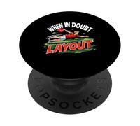 Diseño en caso de duda, divertido refrán deportivo de Ultimate Frisbee PopSockets PopGrip Adhesivo