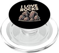 Diseño Entusiasta de la geología I Love Rocks PopSockets PopGrip para MagSafe
