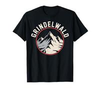 Diseño escénico de Grindelwald Winter Ski City Travel Camiseta