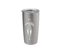 Diseño espacial de astronauta flotante - Explorador cósmico vintage Vaso térmico de acero inoxidable de doble pared