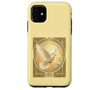 Diseño estético Art Nouveau Paloma de Navidad Carcasa para iPhone 11