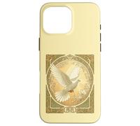 Diseño estético Art Nouveau Paloma de Navidad Carcasa para iPhone 16 Pro MAX