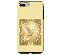 Diseño estético Art Nouveau Paloma de Navidad Carcasa para iPhone 7 Plus/8 Plus