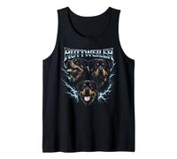 Diseño Estilo Pirata de Perro Rottweiler Heavy Metal Camiseta sin Mangas