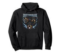 Diseño Estilo Pirata de Perro Rottweiler Heavy Metal Sudadera con Capucha