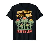 Diseño Familiar de Plantas creciendo Juntos Hoja por Hoja Camiseta