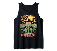 Diseño Familiar de Plantas creciendo Juntos Hoja por Hoja Camiseta sin Mangas