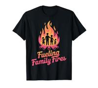 Diseño Familiar Fueling Family Fires Campfire Family Family Camiseta
