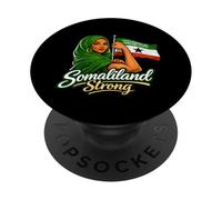 Diseño Femenino de Somalilandia Strong Flag Pride PopSockets PopGrip Adhesivo