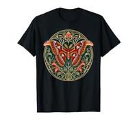 Diseño Floral Art Nouveau de Polilla del Atlas Adornado Camiseta