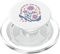 Diseño Floral Cristiano de Bloom Where God Plante You PopSockets PopGrip para MagSafe
