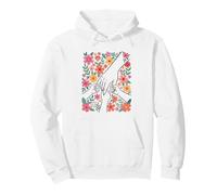 Diseño Floral de Manos Unidas Celebrando el Amor Comunitario Sudadera con Capucha