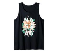 Diseño Floral de Nassau Flor de Nassau Bahamas Camiseta sin Mangas