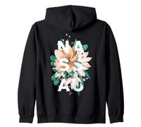 Diseño Floral de Nassau Flor de Nassau Bahamas Sudadera con Capucha