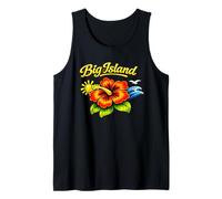 Diseño Floral de Playa Tropical de Big Island, Hawái Camiseta sin Mangas