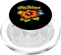 Diseño Floral de Playa Tropical de Big Island, Hawái PopSockets PopGrip para MagSafe