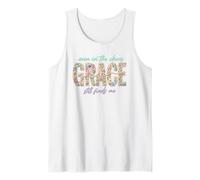 Diseño Floral Espiritual Even In Chaos His Grace Finds Me Camiseta sin Mangas