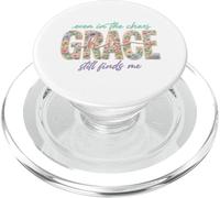Diseño Floral Espiritual Even In Chaos His Grace Finds Me PopSockets PopGrip para MagSafe