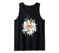 Diseño Floral Tropical de San Juan | Vibraciones de Playa de Puerto Rico Camiseta sin Mangas