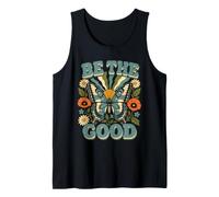 Diseño Floral Vintage de Be The Good Butterfly Camiseta sin Mangas