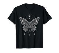 Diseño geométrico sagrado de mariposa mística para hombres y mujeres Camiseta
