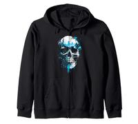 Diseño gótico de Arte rupestre de Calavera Sudadera con Capucha