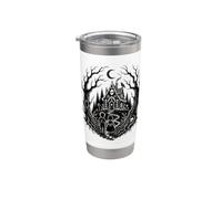 Diseño gótico de cuento de hadas oscuro de Hansel y Gretel Candy House Vaso térmico de acero inoxidable de doble pared