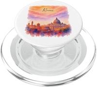 Diseño Gráfico Acuarela Horizonte Roma PopSockets PopGrip para MagSafe
