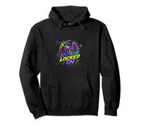 Diseño gráfico cibernético de Modo Bloqueado de Mente enfocada Sudadera con Capucha
