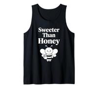 Diseño gráfico con Cita de una Linda Abeja Kawaii de Sweeter Than Honey Camiseta sin Mangas
