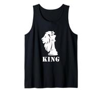 Diseño gráfico de ajedrez King para Amantes del ajedrez Camiseta sin Mangas
