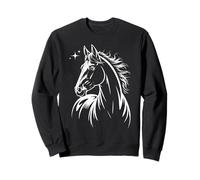 Diseño gráfico de Caballos Silueta para Amantes de los Caballos Sudadera