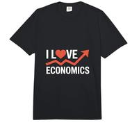 Diseño gráfico de Flecha I Love Economics Comfort Colors Adult Heavyweight T-Shirt