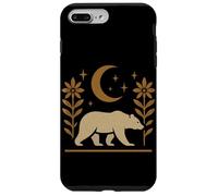 Diseño gráfico de naturaleza rústica de oso y luna Carcasa para iPhone 7 Plus/8 Plus