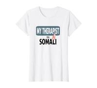 Diseño gráfico Divertido de My Therapist Is a Somali Cat Camiseta gráfica económica