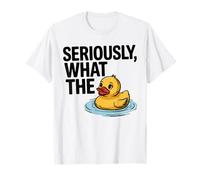Diseño gráfico divertido de Seriously What The Duck para ropa casual Camiseta