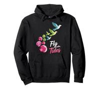Diseño Gráfico Fly with Tides Shells to Birds Sudadera con Capucha