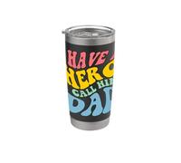 Diseño Gráfico I Have A Hero Call Him Dad Vaso térmico de acero inoxidable de doble pared