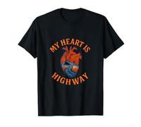 Diseño Gráfico My Heart Is On The Highway Truck Driver Camiseta