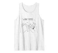 Diseño gráfico Pinky Promise and Be Honest para Hombre y Mujer Camiseta sin Mangas