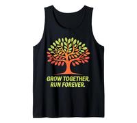 Diseño Grow Together Run Forever Tree Camiseta sin Mangas