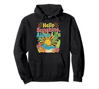 Diseño Hello Aloha Life Tropical Sunshine Hawaii Beach Vibes Sudadera con Capucha
