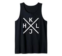 Diseño HJKL para programadores usando Vi/Vim - White Graphic Camiseta sin Mangas
