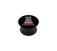 Diseño Hobnob con Nombre de Gato: ¡Todo lo Que Necesitas es Amor! PopSockets PopGrip Adhesivo