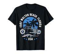 Diseño Hotrod de Fort Walton Beach Florida Sunset Camiseta